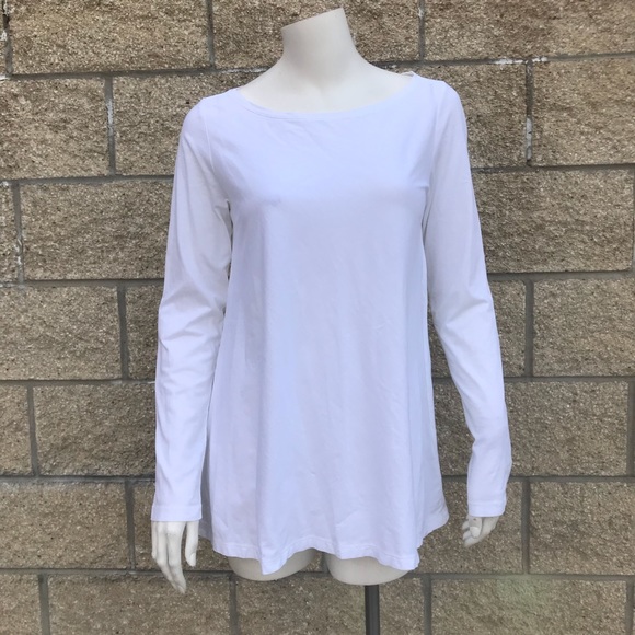Pure Jill A-Line White Tee - Picture 1 of 4